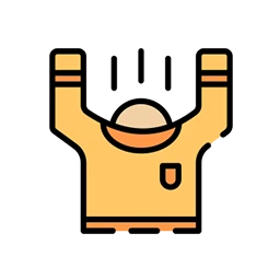 Иконка адаптивного поведения: ребёнок одевается, ест