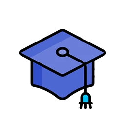 Иконка школы и обучения — дефектолог готовит ребёнка к школе, помогает при дислексии и дисграфии