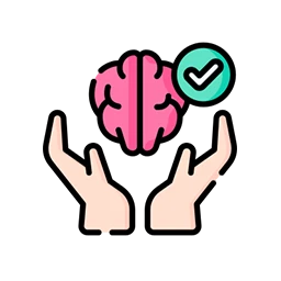 Иконка когнитивного развития: мозг, шестерёнки