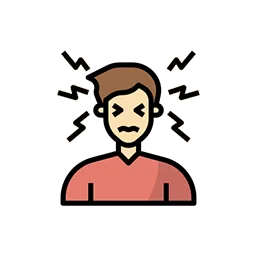 Иконка спокойного ребёнка с сердечком — сенсорная интеграция помогает снизить тревожность и улучшить поведение у детей