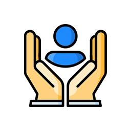 Иконка семьи и быта — дефектолог обучает детей навыкам самообслуживания и безопасному поведению